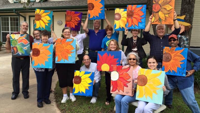 Sunflower paint Party