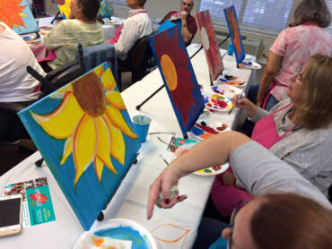 Sunflower paint Party